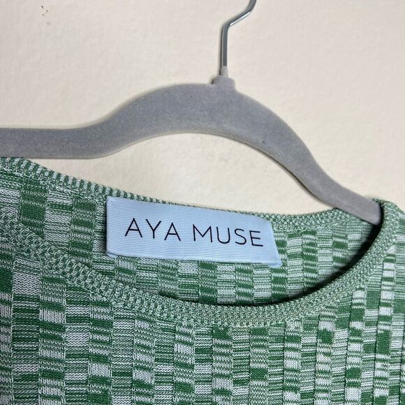 Aya Muse Heather Mini Green Turquoise Dress Cut Out Size XS - Picture 10 of 11